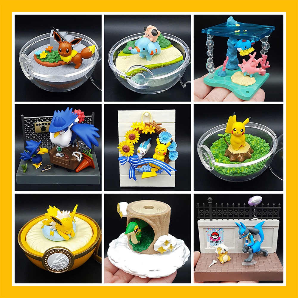 Mô hình Pokemon chính hãng Re-ment tổng hợp các dòng đã qua sử dụng không hộp