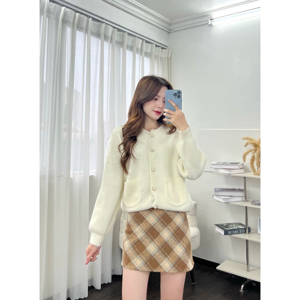 Chân váy kẻ dáng ngắn - 247store.vn - Chanvaydangan49_P0K39