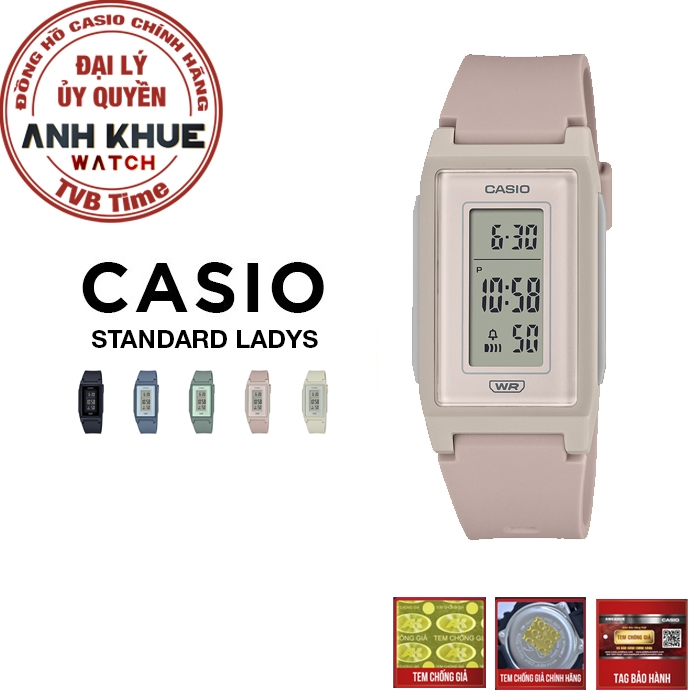 Đồng hồ nữ dây nhựa Casio chính hãng Anh Khuê LF-10 Series
