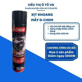 Bình xịt tẩy rửa khoang máy 🔥 freeship 🔥 dung dịch vệ sinh động cơ mặt máy, khoang máy dchem 650ml - dmotvn