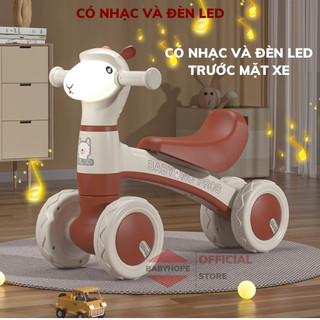 Xe chòi chân cho bé 1 2 tuổi có nhạc đèn BABYHOPE