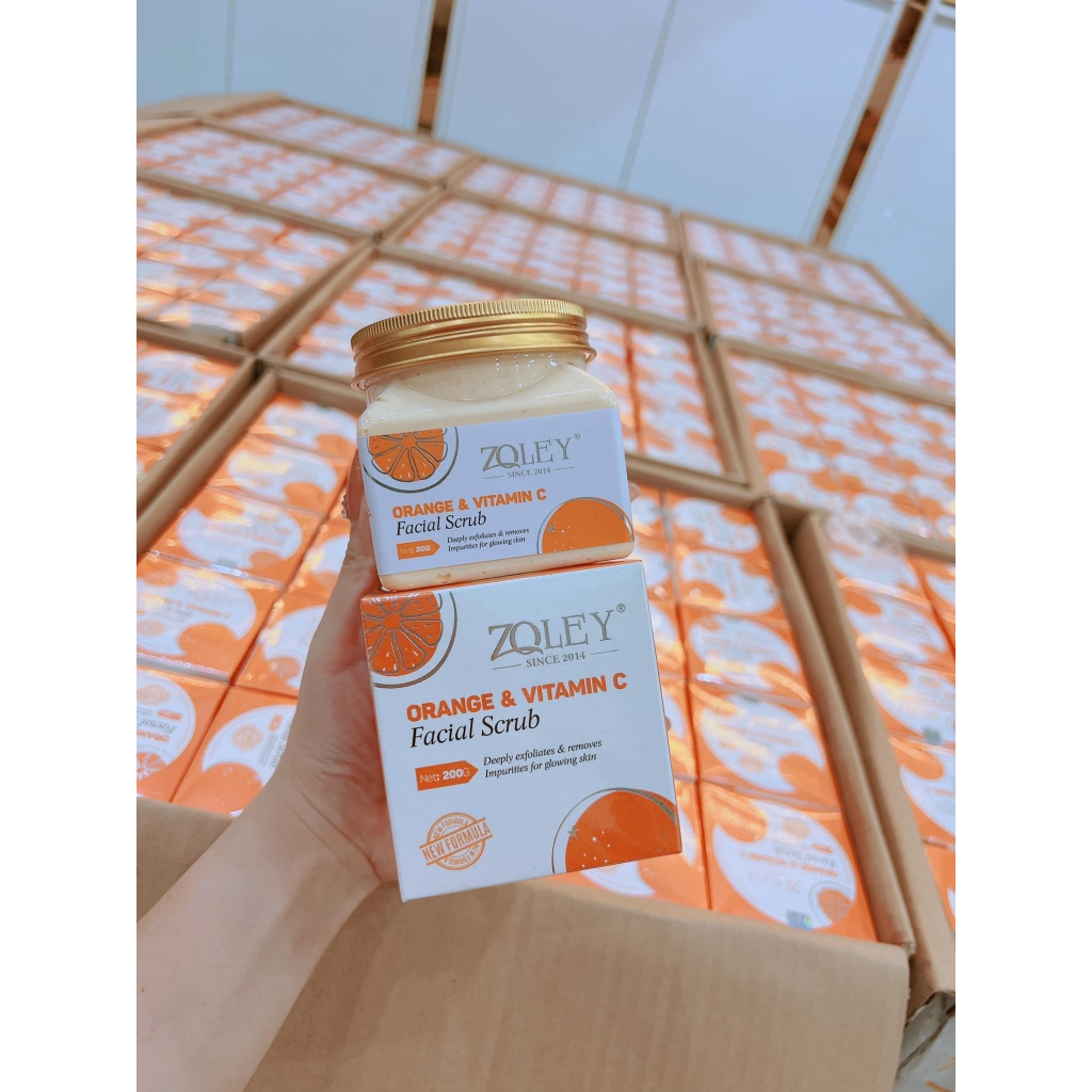 Tẩy tế bào chết cho da mặt Cam & Vitamin C Zoley Orange & Vitamin C Facial Scub chính hãng Tẩy sạch tế bào chết trên da