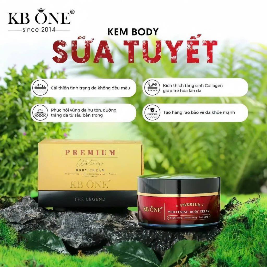 Kem Body sữa tuyết Kbone - Whitening Body Cream Kb One