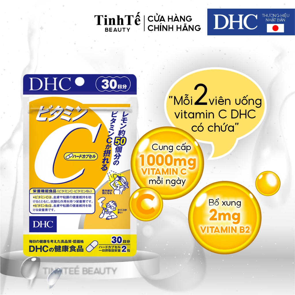 [Quà tặng không bán] Viên uống DHC Bổ sung Vitamin C Nhật Bản 60/40 viên