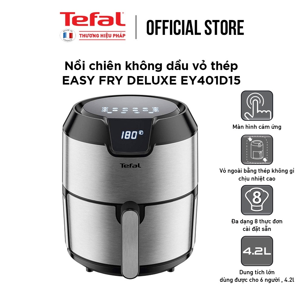 Nồi chiên không dầu điện tử Tefal EY401D15