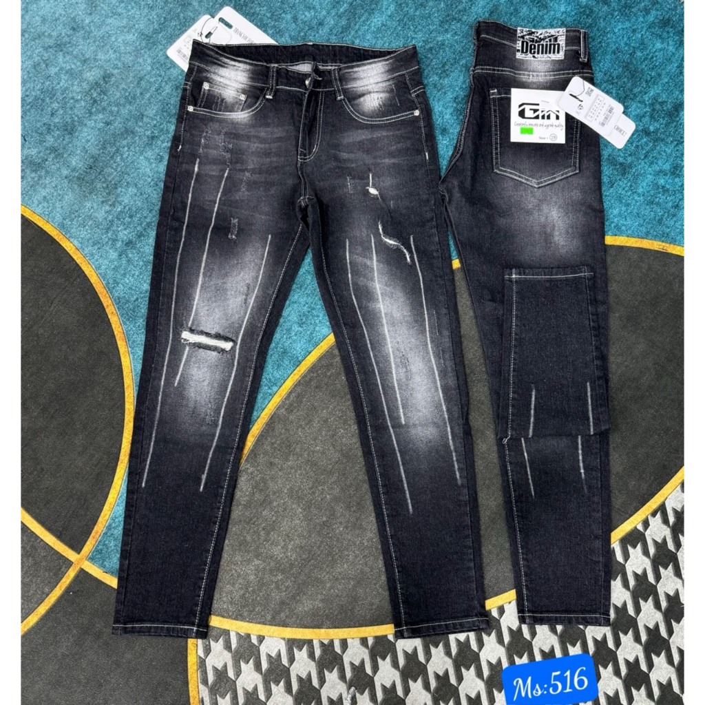 Quần jean nam đẹp quần bò icon nam cao cấp chuẩn shop N.O STORE