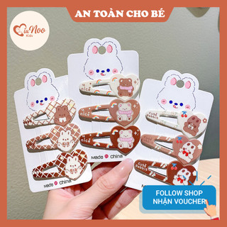 Kẹp tóc mái trẻ em, set kẹp tóc dễ thương cho bé, set 3 chiếc mnaq17