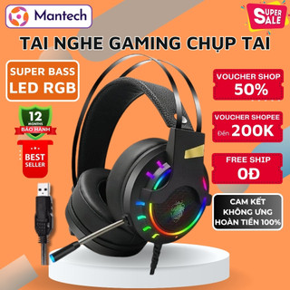  Tai Nghe Chụp Tai Máy Tính Gaming K3 Led RGB Tích Hợp Micro 360 Độ Âm Thanh Công Nghệ Mới Siêu Hay Jack USB 7.1 