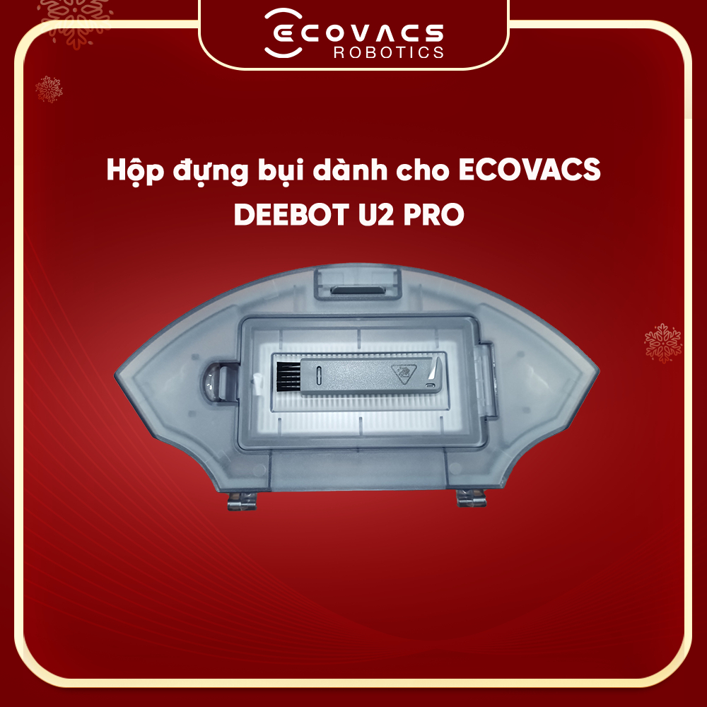 Hộp Đựng Bụi Dành Cho Robot Hút Bụi Lau Nhà Ecovacs Deebot U2 Pro - Hàng Chính Hãng