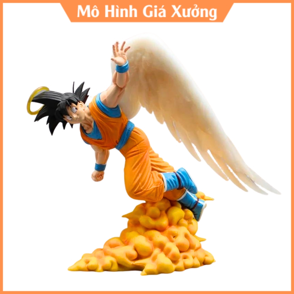 Mô hình DragonBall Goku Thiên thần Chào tạm biệt - Cao 29cm - nặng 1kg5 - Dragon Ball - Có Hộp màu