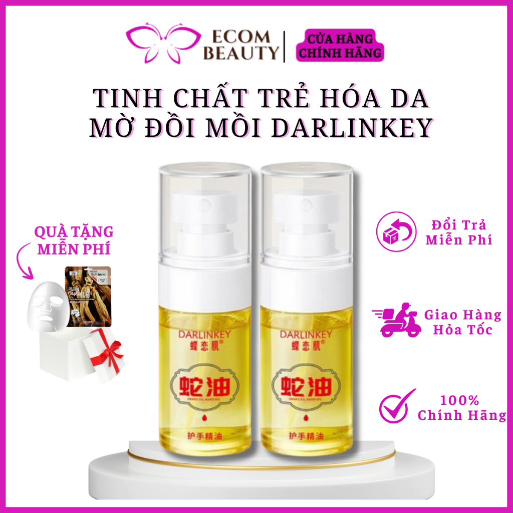 Tinh chất trẻ hóa da mờ đồi mồi Darlinkey - Serum Darlinkey dưỡng ẩm da tay, chân mềm mịn, chống lão hóa, trắng da