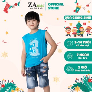 Áo Thun Sát Nách Bé Trai (2-14 Tuổi) ZAKids ZA22213ASN