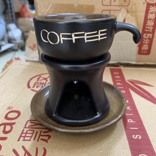 Bộ tách + đĩa uống trà cafe gốm Bát Tràng