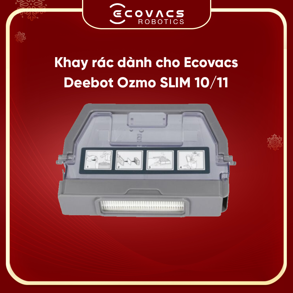 Khay đựng rác dành cho robot hút bụi Ecovacs Slim 10/11 _ Hàng chính hãng