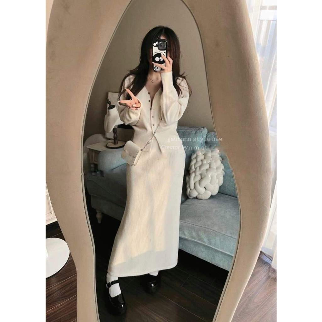 Sét bộ chân váy dài