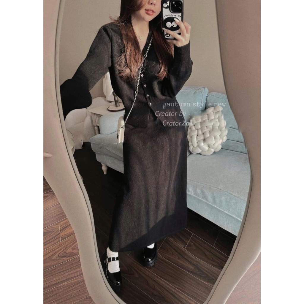 Sét bộ chân váy dài