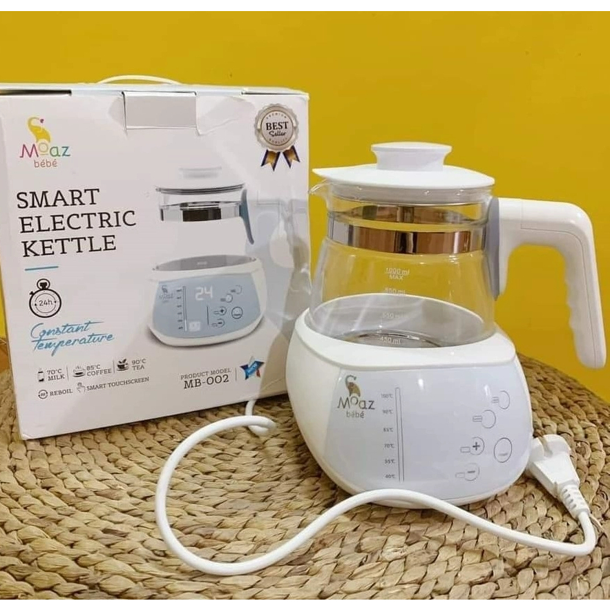 Bình đun nước thông minh MOAZ BÉBÉ MB – 002 nấu nước pha sữa cho bé, giữ nhiệt 24h, hâm nước, Bebe MB012