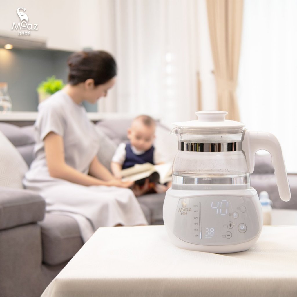 Bình đun nước thông minh MOAZ BÉBÉ MB – 002 nấu nước pha sữa cho bé, giữ nhiệt 24h, hâm nước, Bebe MB012