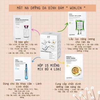 Mặt nạ wonjin mẫu mới 1 hộp 10 miếng