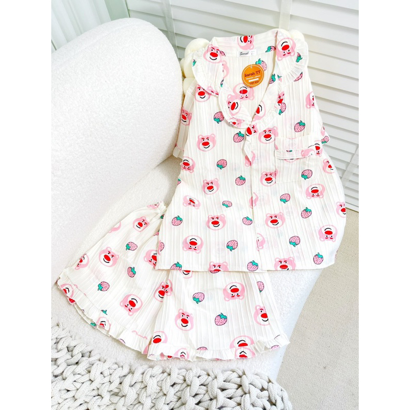 ĐỒ NGỦ PIJAMA ĐŨI HÌNH SIZE DƯỚI 60KG, ĐỒ NGỦ HOẠ TIẾT DỄ THƯƠNG, ĐỒ BỘ NỮ PIJAMA CỘC ĐÙI THOÁNG MÁT