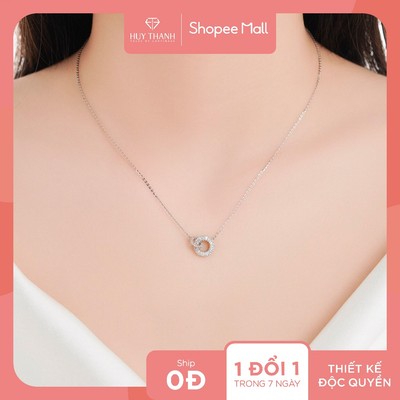 Dây Chuyền Vàng Tây 14k DCMAMD698 Huy Thanh Jewelry