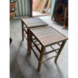 Ghế đôn tre mặt vuông 35 cao 45