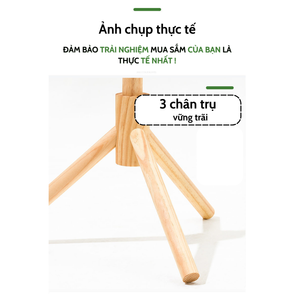 Cây Treo Quần Áo Đứng Bằng Gỗ Tự Nhiên Kiểu Dáng Hàn Quốc, Giá Treo Đồ Decor Phòng Ngủ, Phòng Khách, Văn Phòng, Homestay
