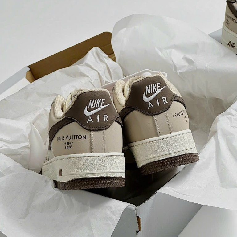 Giày thể thao A_F1 LV xanh lá-trắng 2022, Giày sneaker A_F1 lv dành cho nam nữ hàng chuẩn S.CẤP full bill box phụkiện