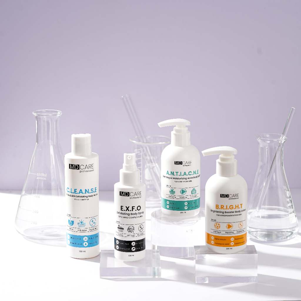 Sữa Dưỡng Thể Sáng Da Mờ Thâm 4% Alpha Arbutin-3% Niacinamide MD CARE Brightening Booster Body Lotion 200ml