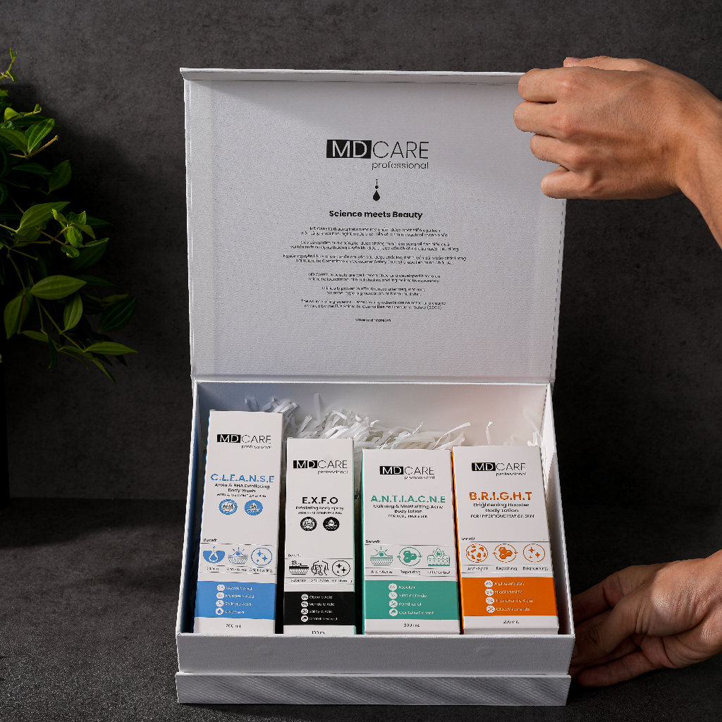 Sữa Dưỡng Thể Sáng Da Mờ Thâm 4% Alpha Arbutin-3% Niacinamide MD CARE Brightening Booster Body Lotion 200ml