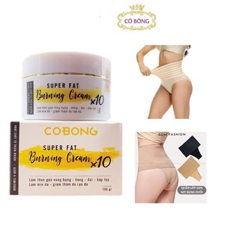 Kem tan mỡ bụng Cô Bông x10 mẫu mới nhất tặng kèm thước dây và nịch bụng