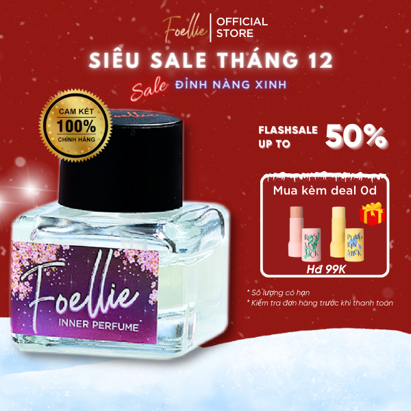 Nước Hoa Vùng Kín Foellie Hương Hoa Anh Đào 5ml - Eau de Cherry Blossom Inner Perfume 6140