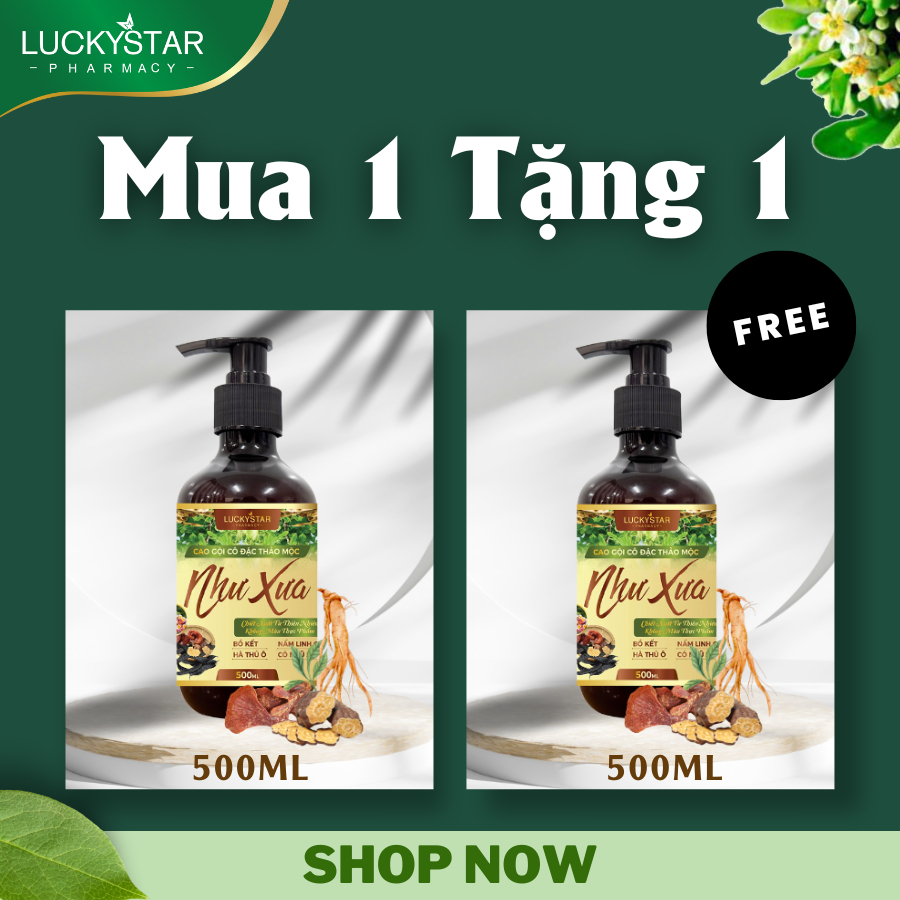 [MUA 1 TẶNG 1] Cao Gội Cô Đặc Thảo Mộc Như Xưa - Lucky Star