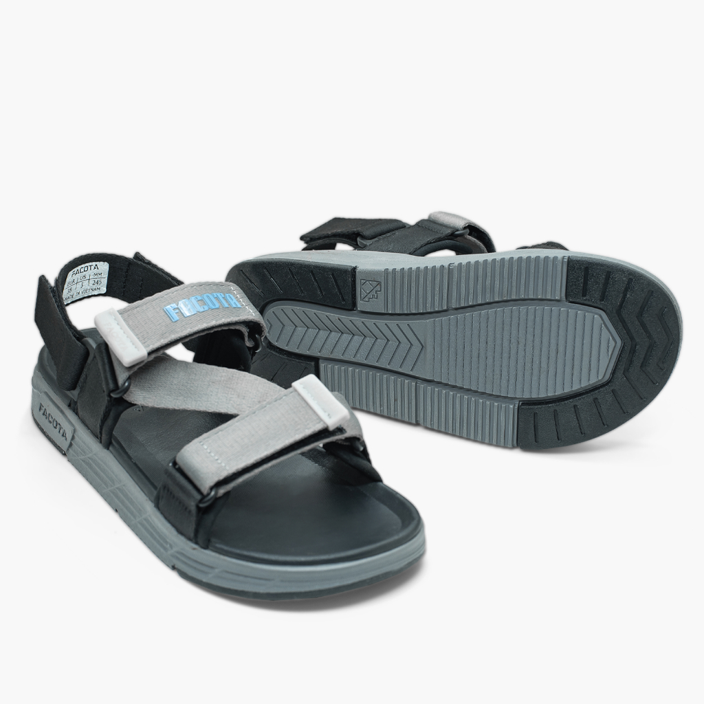 Giày sandal nam nữ unisex đi học quai ngang Facota FC Sport  đế cao 3 phân