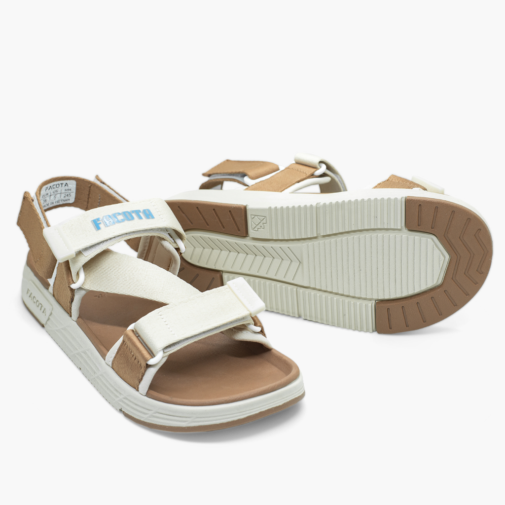 Giày sandal nam nữ unisex đi học quai ngang Facota FC Sport  đế cao 3 phân