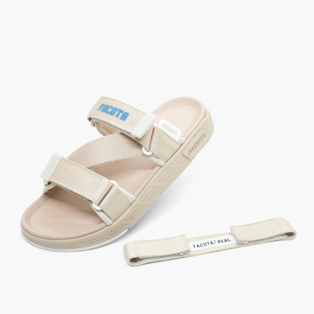 Giày sandal nam nữ unisex đi học quai ngang Facota FC Sport  đế cao 3 phân