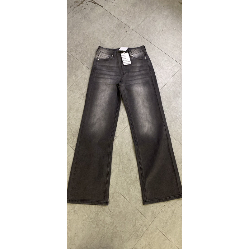 QUẦN JEANS SUÔNG RỘNG - WASH XÁM SÁNG