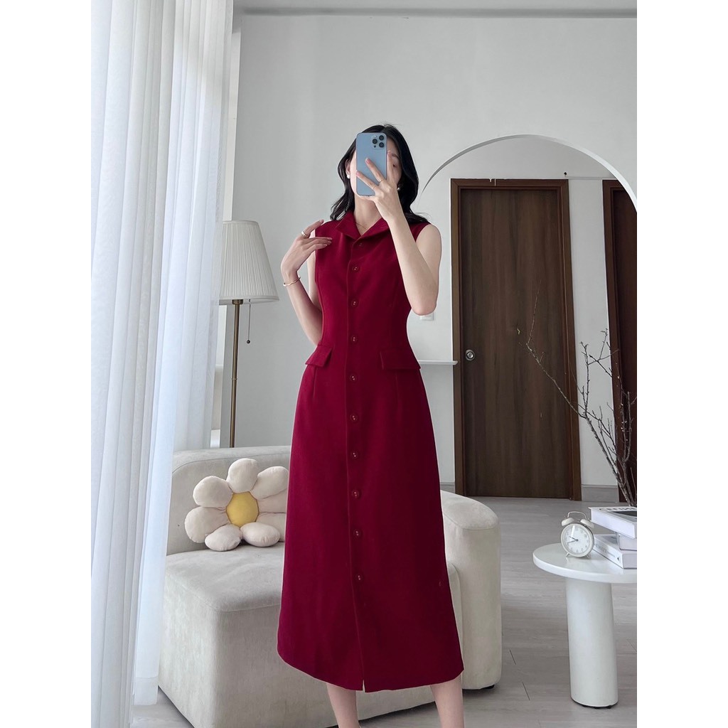 Đầm MEET cổ cao không tay