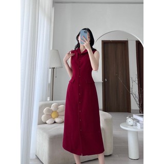 Đầm MEET cổ cao không tay