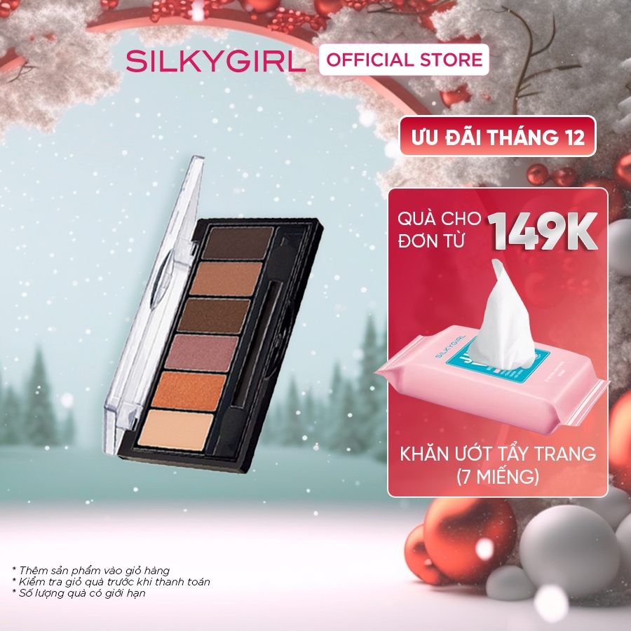 Bảng Phấn Mắt 6 Màu Silkygirl Truly Nude 6g