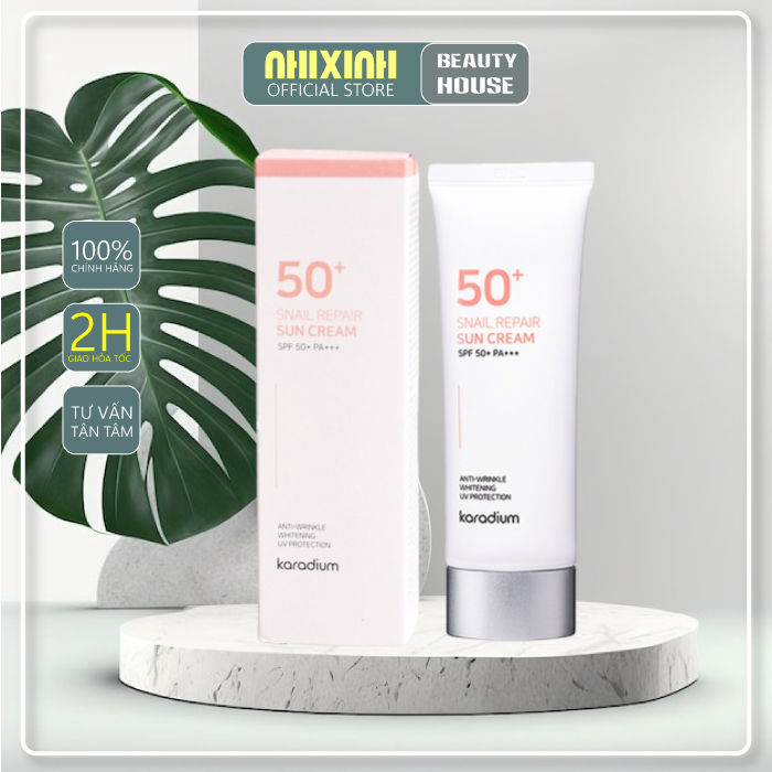 Kem Chống Nắng Karadium Snail Repair Sun Cream SPF 50+ PA+++