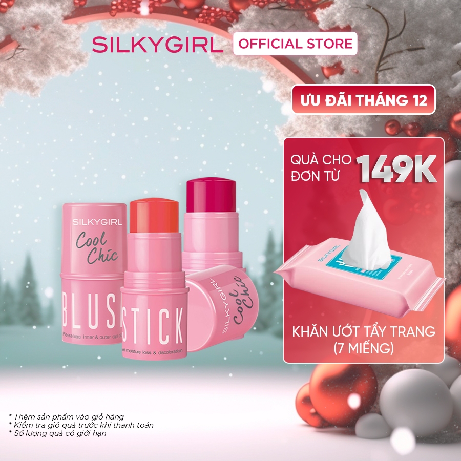 Má Hồng Dạng Thỏi Silkygirl Cool Chic Blush Stick 4g