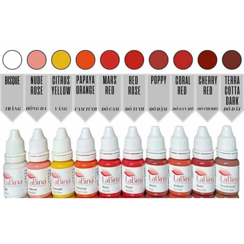Mực phun xăm môi LaBina Đức
