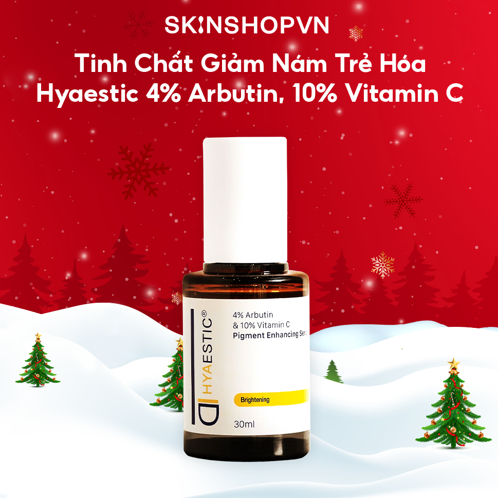 Tinh chất hỗ trợ giảm nám và trẻ hóa làn da Hyaestic Pigment Enhancing Serum 4% Arbutin & 10% Vitamin C (30ml)