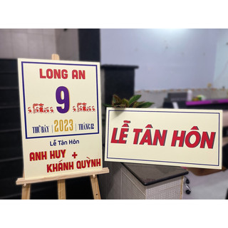 Bảng tên đám cưới theo phong cách xưa