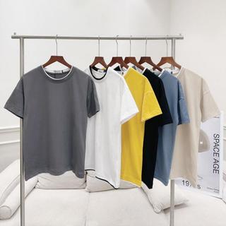 Áo Phông Basic UMA OFFICIAL Chất Vải Cotton 100% Dày Dặn Thoáng Mát, Áo Thun Cổ Tròn Tay Cộc Phối Viền Cổ Và Gấu Áo AO15