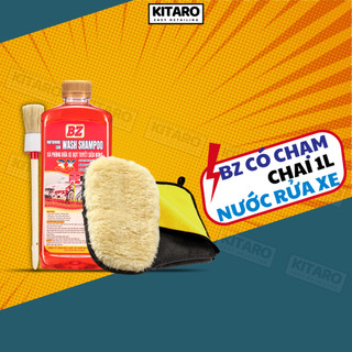 Nước rửa xe BZ Gloss Shampoo siêu bọt rửa cực sạch, Công nghệ châu âu, Mùi thơm nhẹ, Dưỡng bóng xe