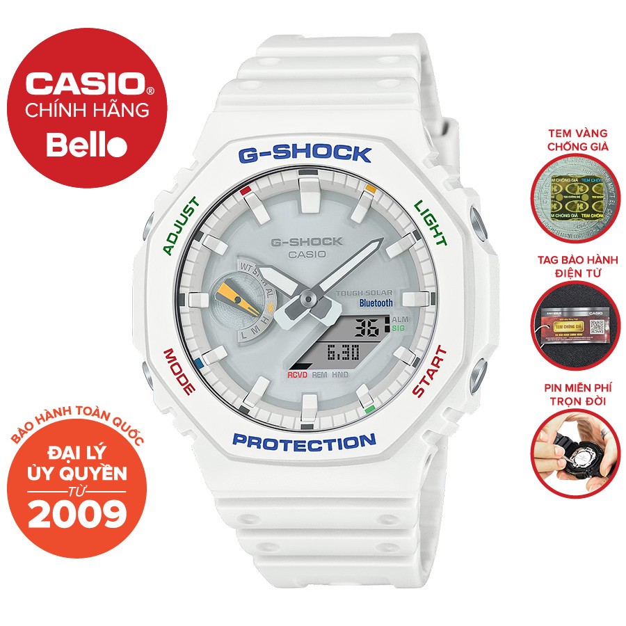 Đồng hồ Nam dây nhựa Casio G-Shock GA-B2100FC-7ADR chính hãng bảo hành 5 năm Pin trọn đời