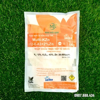 Phân bón Multi KZn 12-0-43 - Gói 1kg (Chính hãng Haifa)