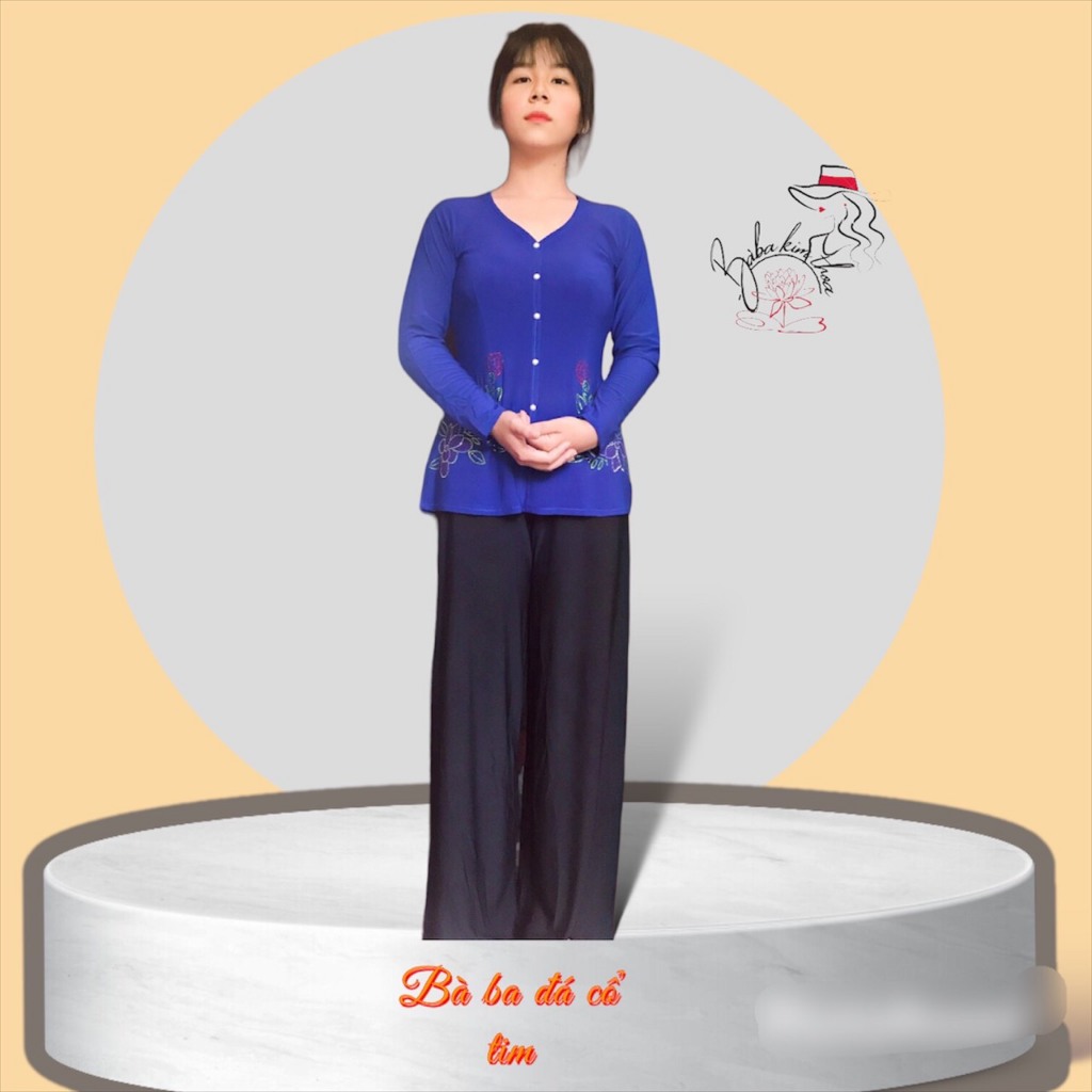 Áo lẻ bà ba màu đính đá (40-60kg) size nhỏ dưới 60kg